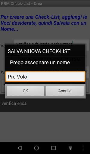 PARAMOTOR Check-List Screen 3