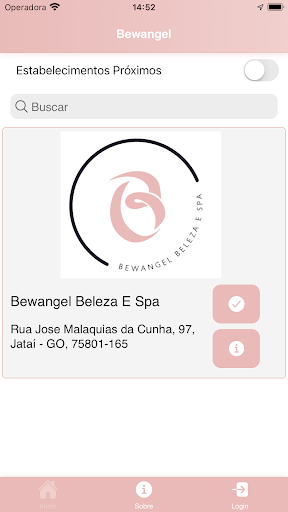 Android application Bewangel Beleza e Spa screenshort
