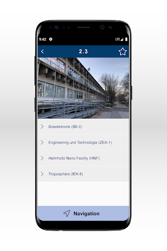FZ Jülich Campus-App Screen 2