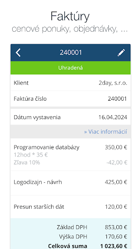 SuperFaktúra Screen 3
