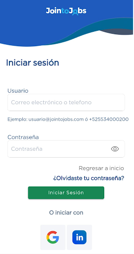 Android application JoinToJobs screenshort