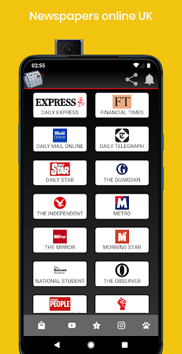 Android application Online Newspapers screenshort