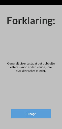 Træklatrings app - KlatreQuiz Screen 3