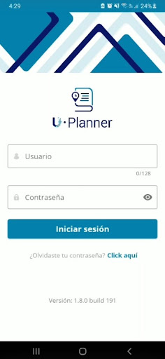 Android application UPlanner screenshort