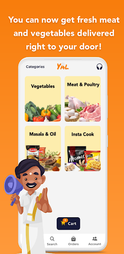 Android application Yal | Fresh Meat & Vegetables screenshort