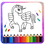 Cover Image of ดาวน์โหลด Unicorn Coloring Book & Drawing Book 16.0 APK