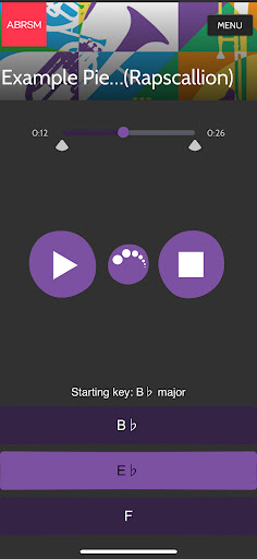 Android application Brass Practice Partner screenshort
