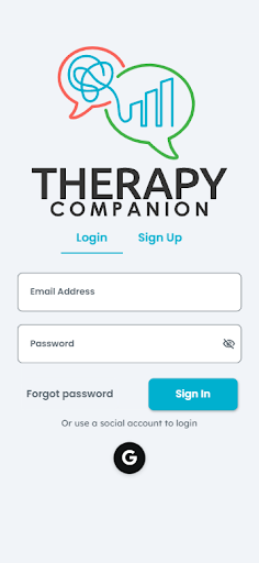 Android application Therapy Companion screenshort
