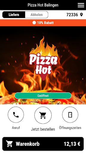 Android application Pizza Hot Balingen screenshort