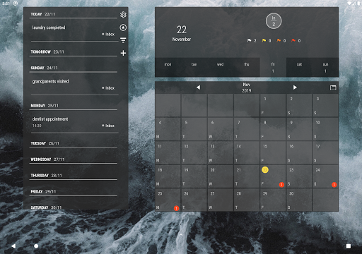 Screenshot of Clear: Widget for Todoist