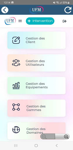 Android application UFM screenshort
