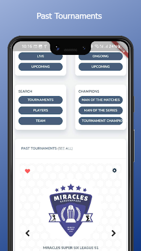 Android application Cricket war screenshort