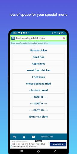 Android application Business Capital Calculator screenshort