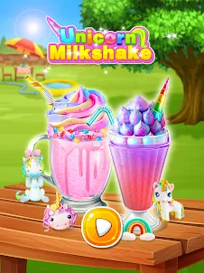 Unicorn Ice Cream Milkshake