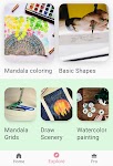 screenshot of Mandala Drawing & Glow Art