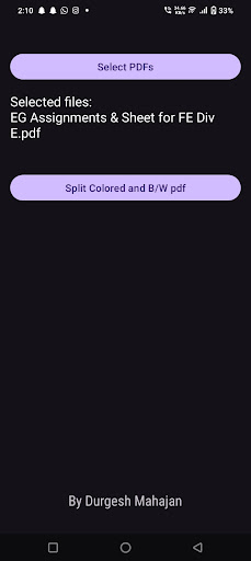 PDF Color Split with B-W