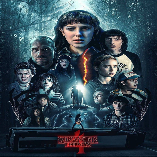 stranger things 4 wallpaper logo