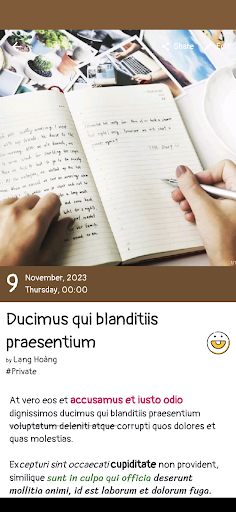 Aperçu de l'application