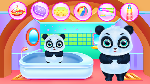 Android application Cute Panda Caring and Dressup screenshort