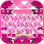 Cover Image of Download Pink Roses Keyboard Theme 6.0.1111_8 APK