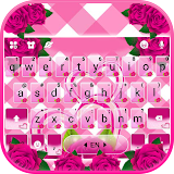 Pink Roses Keyboard Theme icon