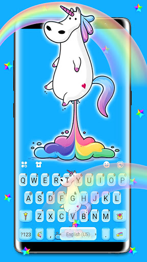 Android application Farting Rainbow Unicorn Keyboa screenshort