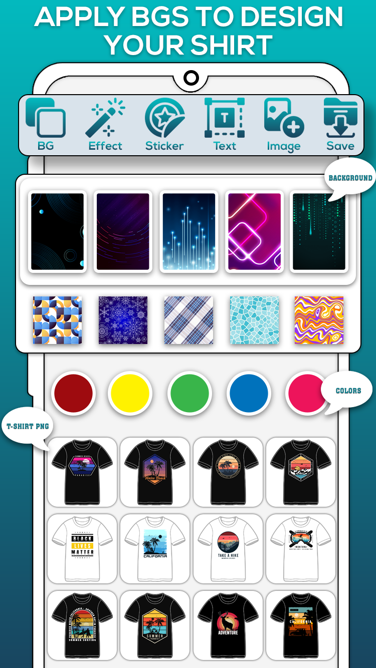 T shirt outlet design app