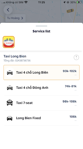 Taxi - Long Biên