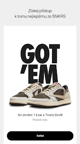 Nike SNKRS Boty a streetwear Aplikace na Google Play