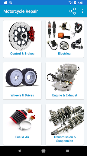 Android application Motorcycle Repair screenshort