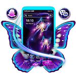 Cover Image of 下载 Glossy Flower Butterfly Theme  APK