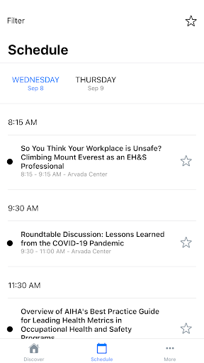 Android application AIHA-RMS FTC Planner screenshort