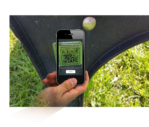 Android application GEOCACHING QR code generator screenshort
