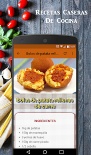 Recetas Caseras de Cocina Screenshot
