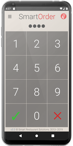 Android application SmartOrder for iiko screenshort