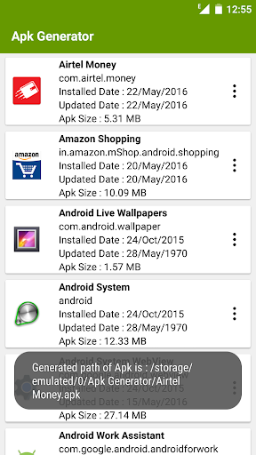 APK Extractor Screen 3