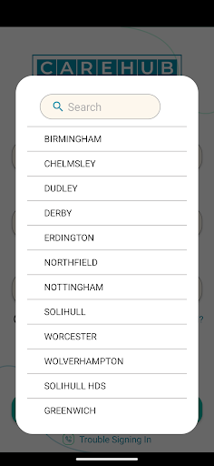 Android application Carehub Mobile screenshort