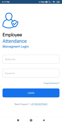 Android application MIPL Attendance screenshort