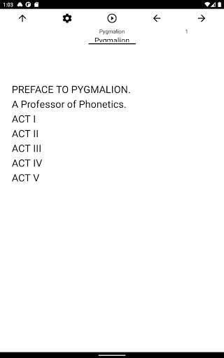 Book, Pygmalion Screen 3