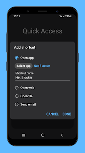 Quick Access - Custom shortcut