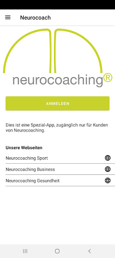 Android application Neurocoach screenshort