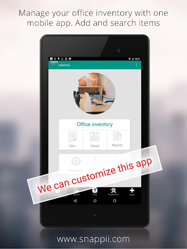 Android application Office Inventory App screenshort