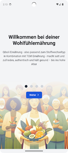 Android application Qiboli - Iss dich gesund! screenshort