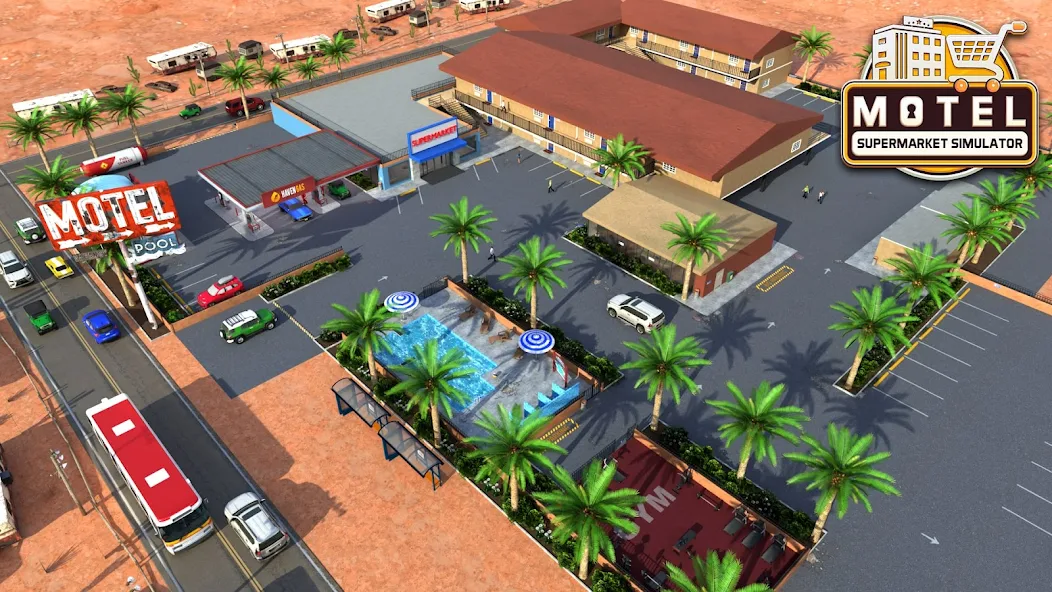 تحميل لعبة Supermarket Motel Simulator مهكرة 2025 للاندرويد