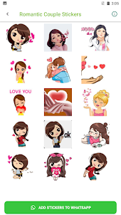 Romantic Stickers WASTickers
