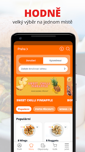 Android application Chicko Chicken | Praha screenshort