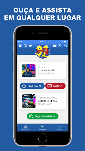 Android application Liberal FM Dracena screenshort