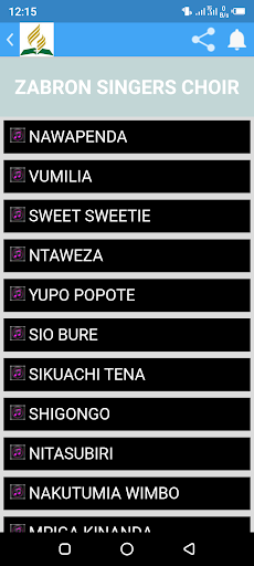 SDA Choir Songs Screen 2