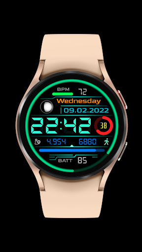 ITD27 Digital Neon Watch Face Screen 3