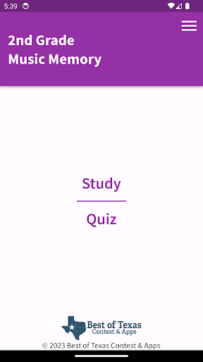 Android application BOT 2nd Grade Music Memory screenshort